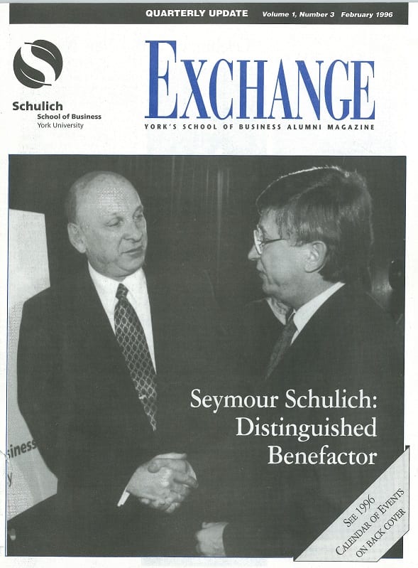  Schulich Exchange, Vol 1. Issue No 3. 1996