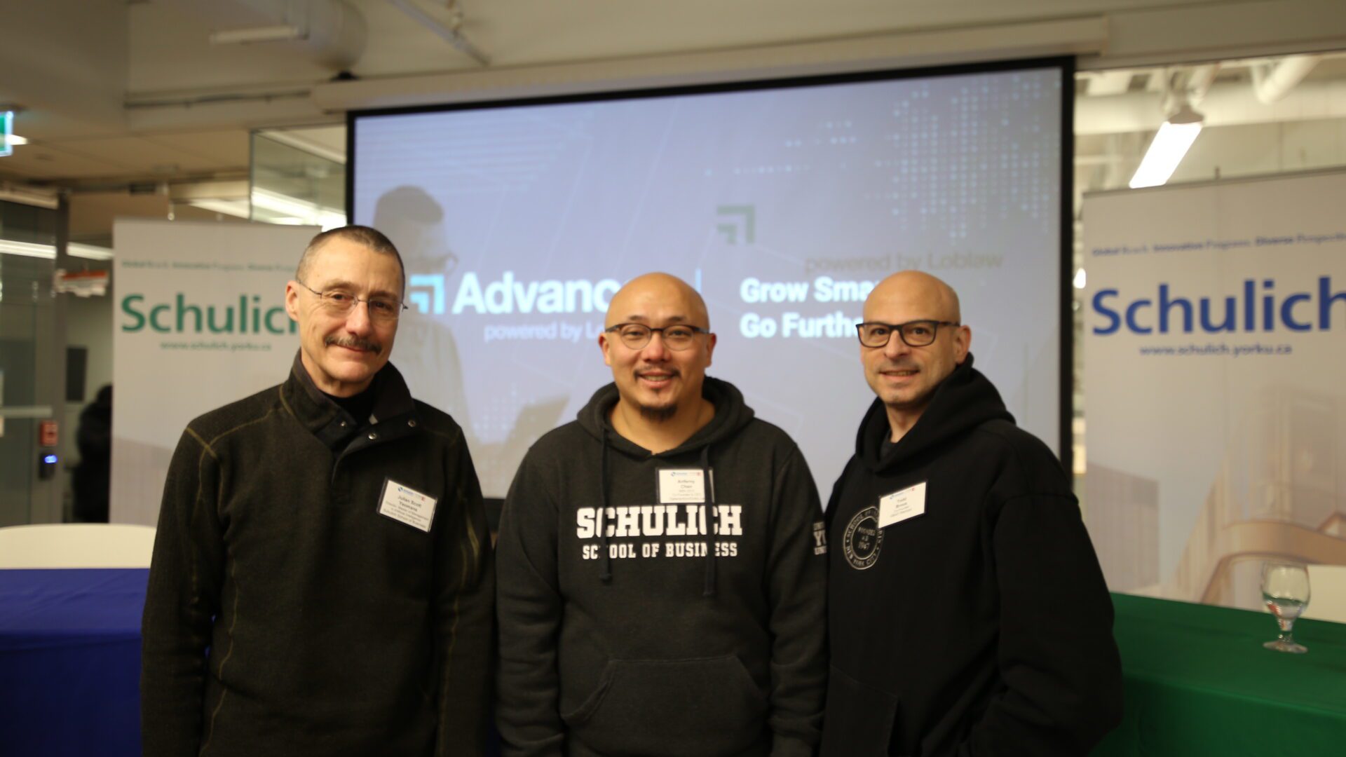 From left to right: Professor Julian Scott Yeomans, Anferny Chen (MBA '12), Todd Brous