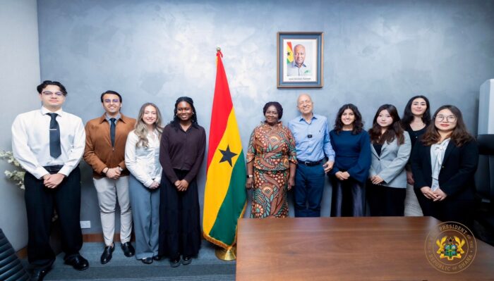 Students in Ghana with VP
