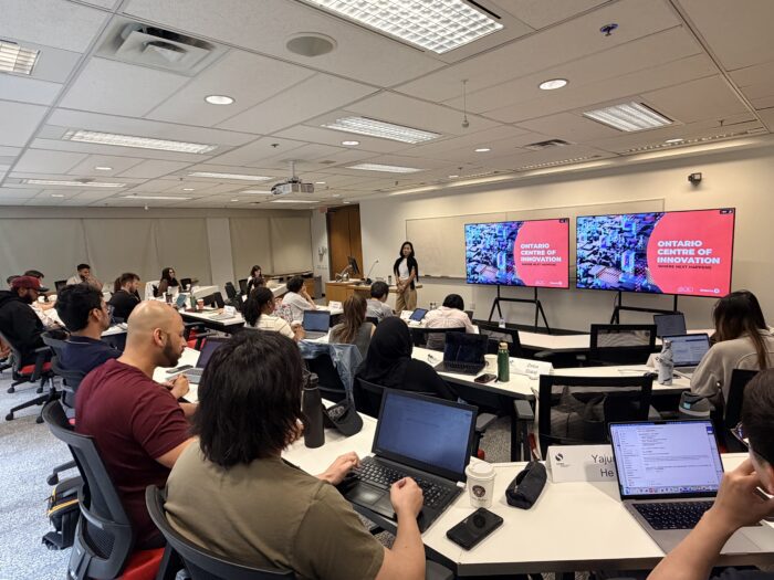 Students learning in class